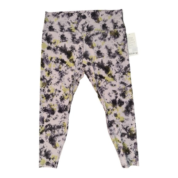 📸Lululemon Align High-Rise Pant 28", Radial Tie Dye Mauve Grey Multi, Size 20 - Picture 5 of 5